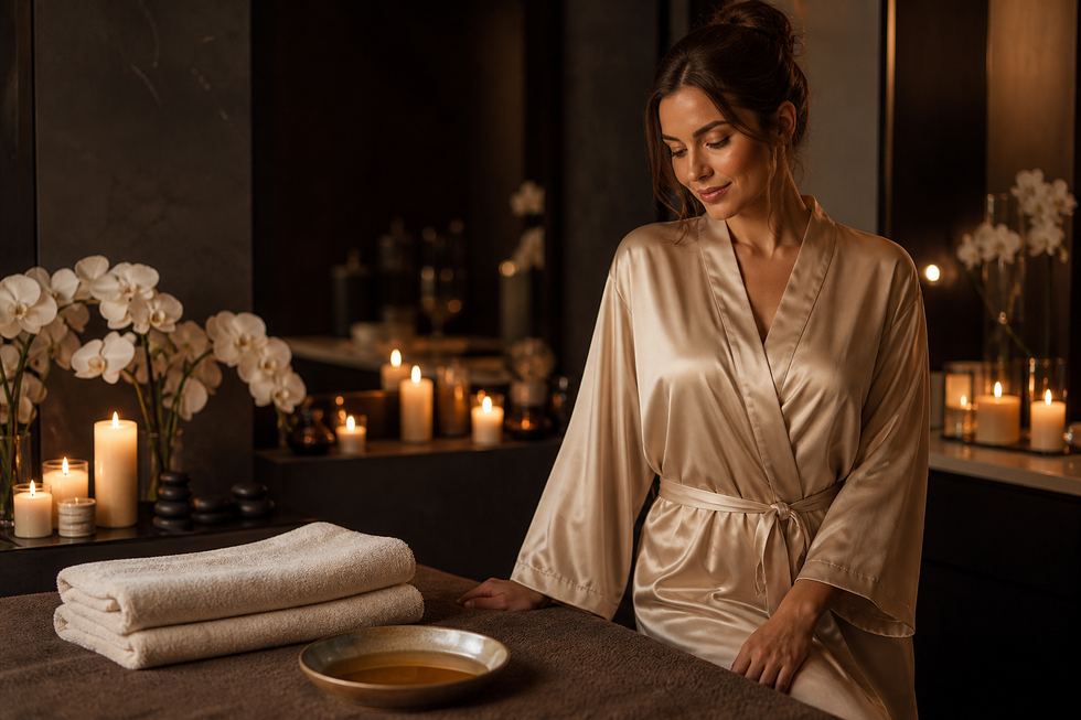 Свечной массаж с тёплым маслом и spa-свечами